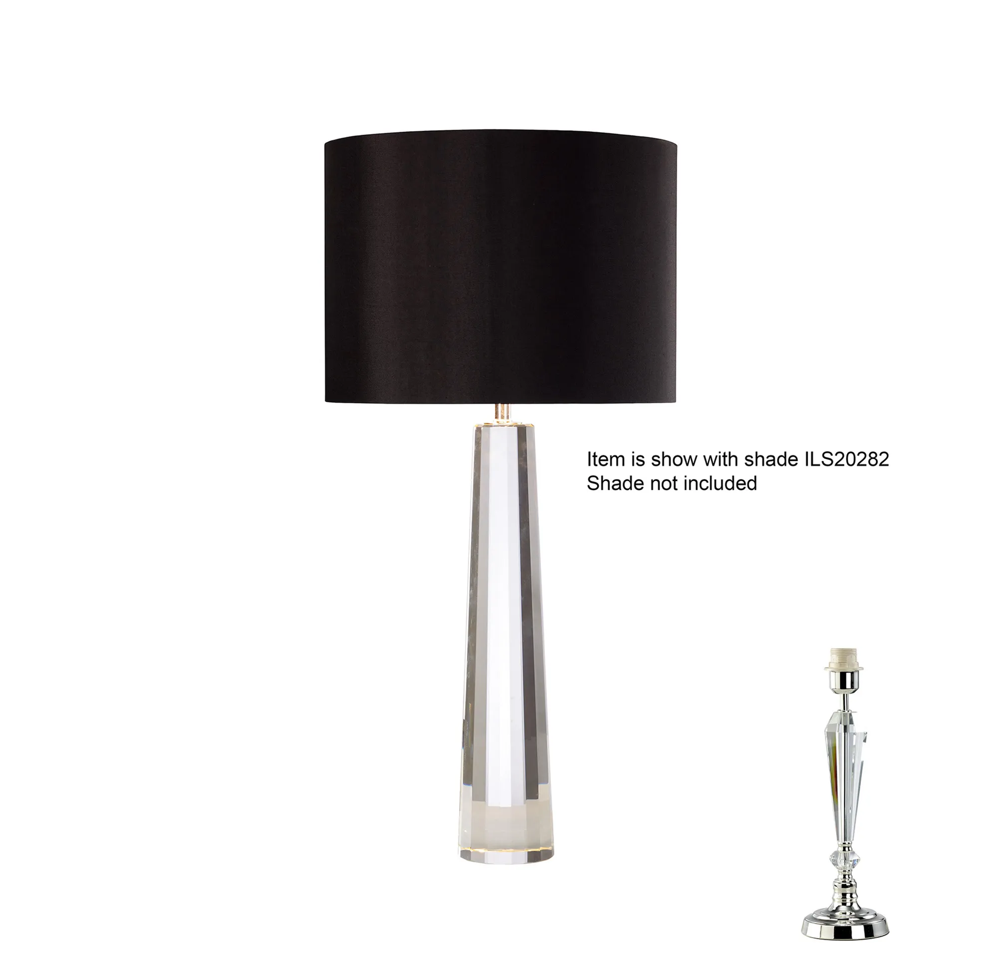 Tia Crystal Table Lamps Diyas Base Only Lamps